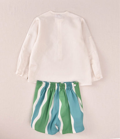 Conjunto Pantalon Estampado Oceano