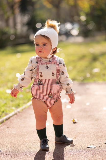 Conjunto Peto Gnomos y Blusa Bebé | Sonajero Kids