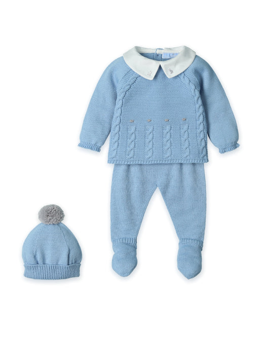 Conjunto 3P Canesú Polar Trenz Dots 0209