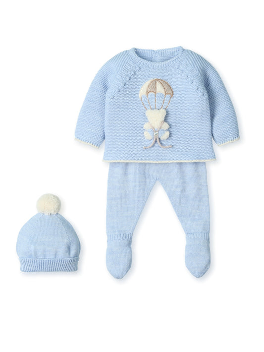 Conjunto 3P Canesú Bear In A Parachute 0212