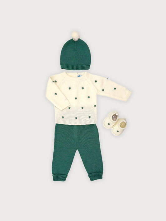 Conjunto 4P Quinque Verde Botella