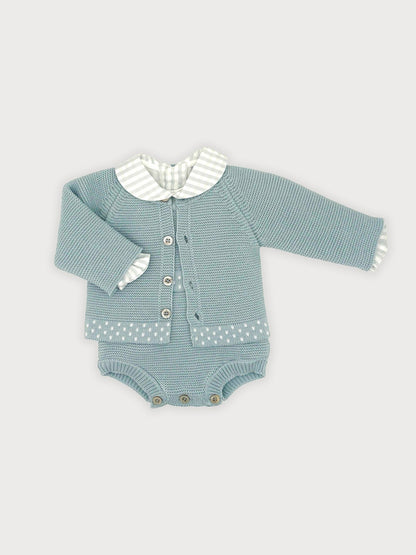 Conjunto 3P Ranita Elena Azul Hielo
