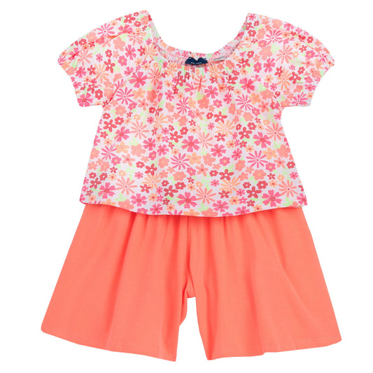 Conjunto Chicco Floral Naranja