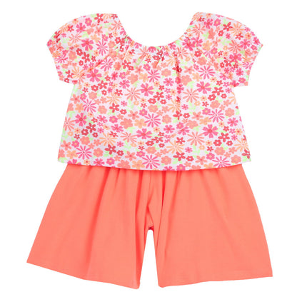 Conjunto Chicco Floral Naranja