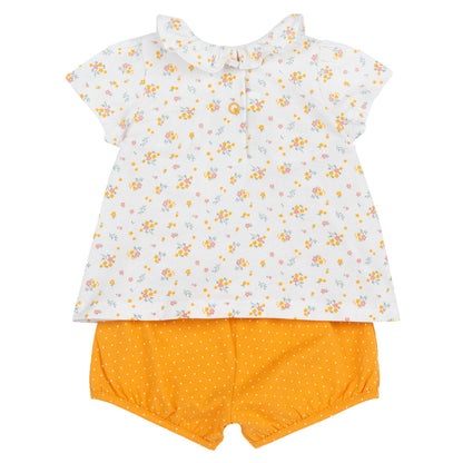 Conjunto Chicco Flores Amarillo