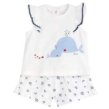 Conjunto Short Chicco Ballenitas