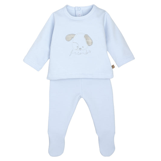 Conjunto Polaina Burela Celeste