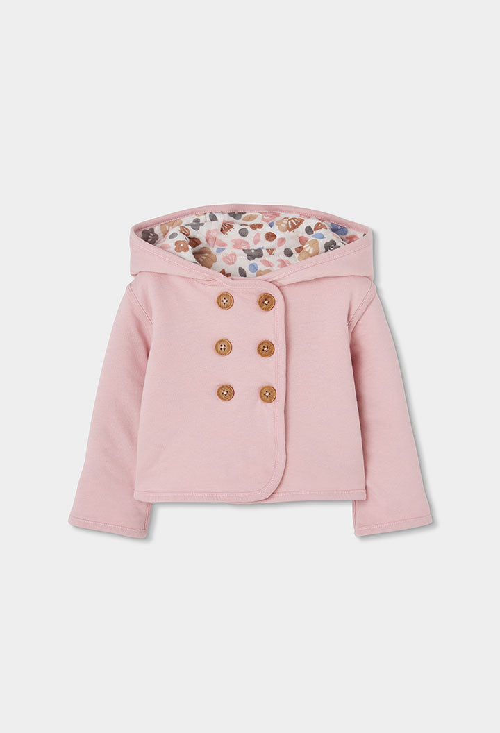 Chaqueta Punto Flores Reversible