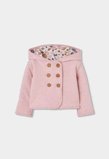 Chaqueta Punto Flores Reversible