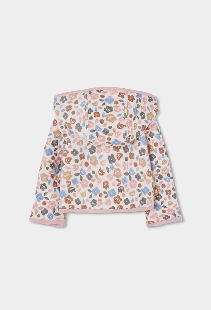 Chaqueta Punto Flores Reversible
