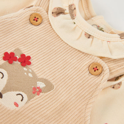 Conjunto 3P Pichy Zorrito Con Leotardos