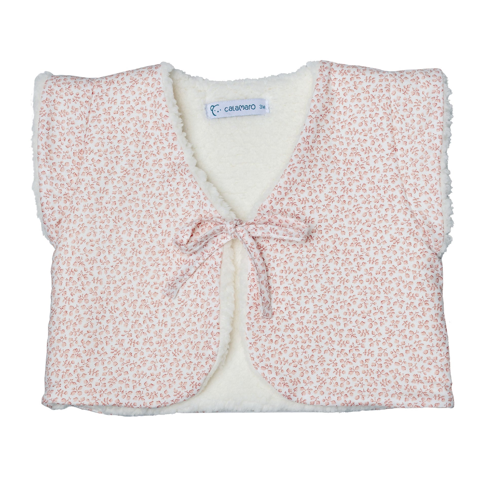 Chaleco Bebé Floral Borreguito Calamaro | Moda Infantil | Sonajero Kids
