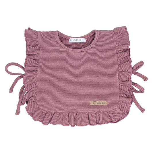 Chaleco Punto Acanalado Rosa Volantes Calamaro | Sonajero Kids