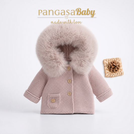 Trenka Luxury Rosa Vintage Pelo Al Tono |Pangasa Baby | Sonajero Kids