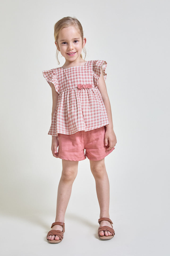 Conjunto Short Vichy Maquillaje