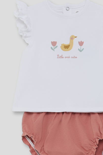 Conjunto Little Cua Rosa