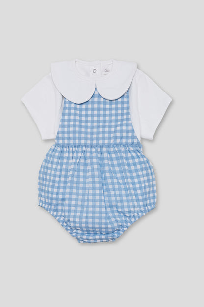 Conjunto Niño Vichy Azul Nude