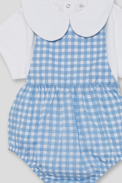 Conjunto Niño Vichy Azul Nude