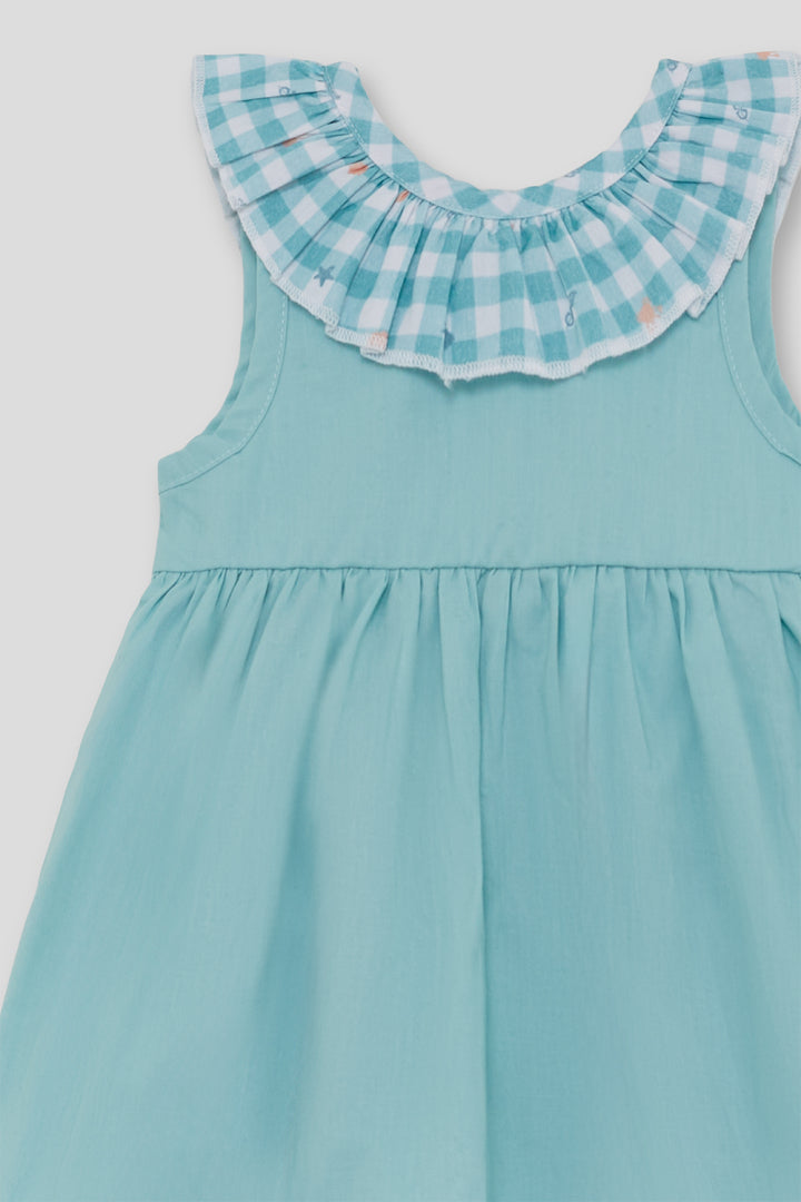 Vestido Vichy Turquesa