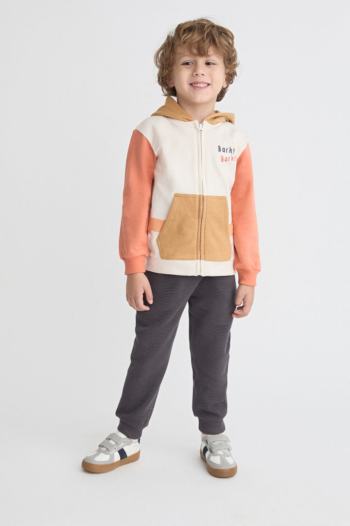 Conjunto Infantil de Sudadera con Capucha y Pantalón "Bark! Bark!" | Moda Bebé y Niño | Sonajero Kids
