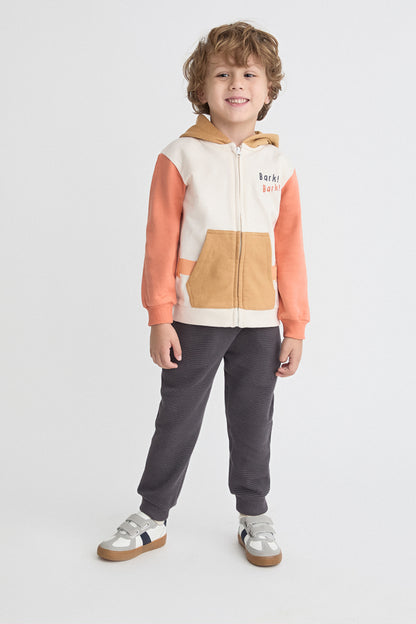 Conjunto Infantil de Sudadera con Capucha y Pantalón "Bark! Bark!" | Moda Bebé y Niño | Sonajero Kids