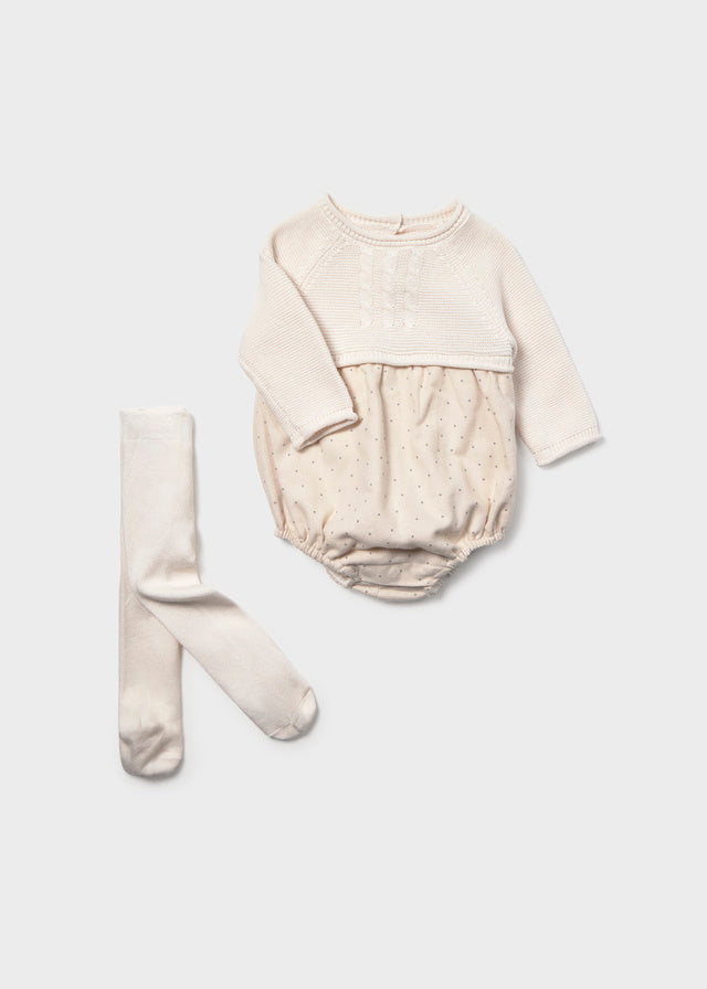 Conjunto Pelele Mayoral Crema