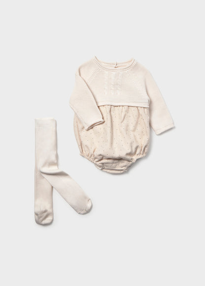 Conjunto Pelele Mayoral Crema