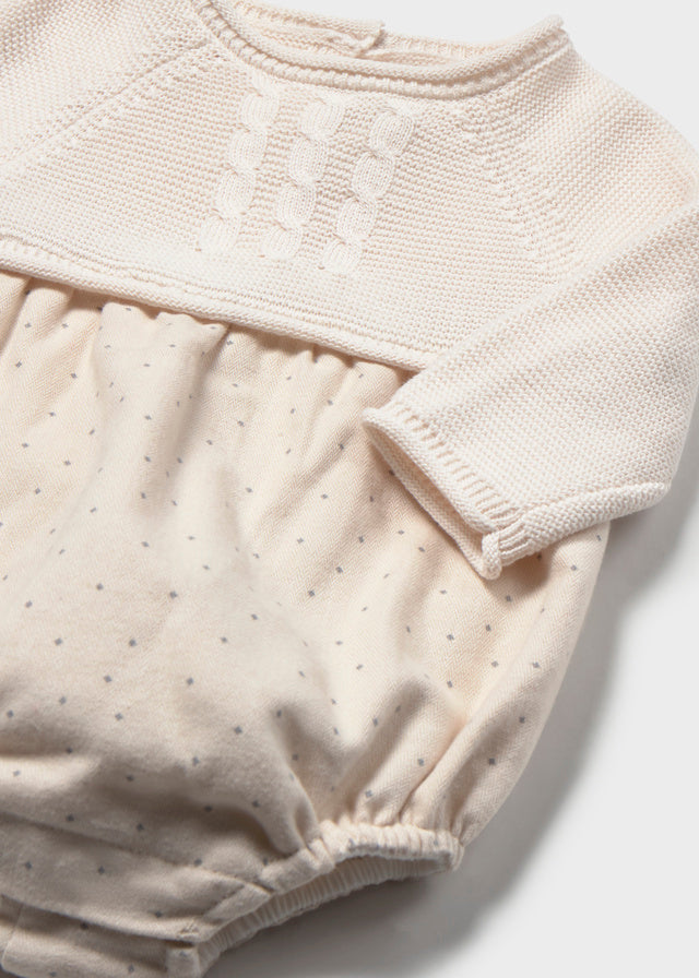 Conjunto Pelele Mayoral Crema