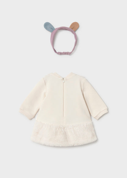 Vestido Paño Bolso Cinta