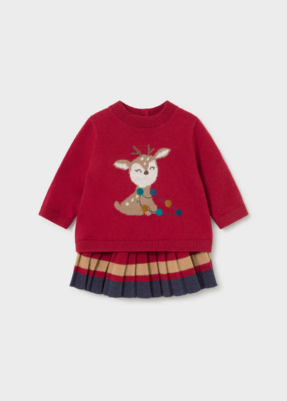 Conjunto Falda Tricot Navidad