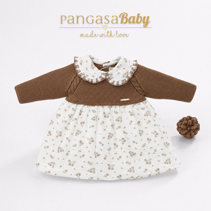 Vestido Chocolate Punto -Pangasa Baby