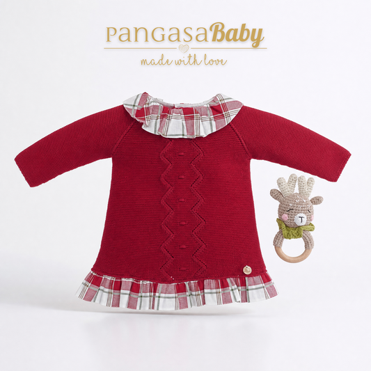 Vestido Cherry Punto -Pangasa Baby