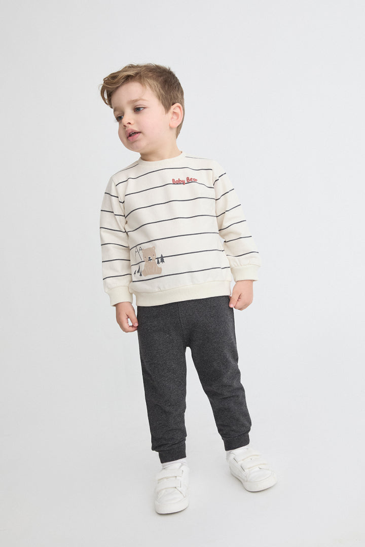 Conjunto de Ropa para Bebé: Sudadera Rayas y Pantalón | Sonajero Kids