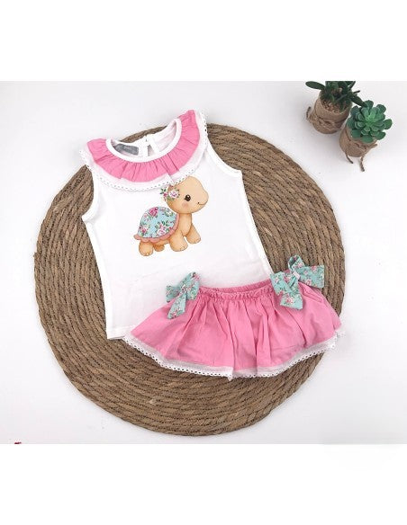 Conjunto Tortuga Floral