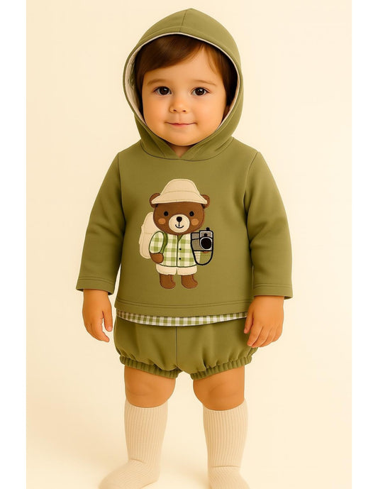 Conjunto Oso Explorador Verde