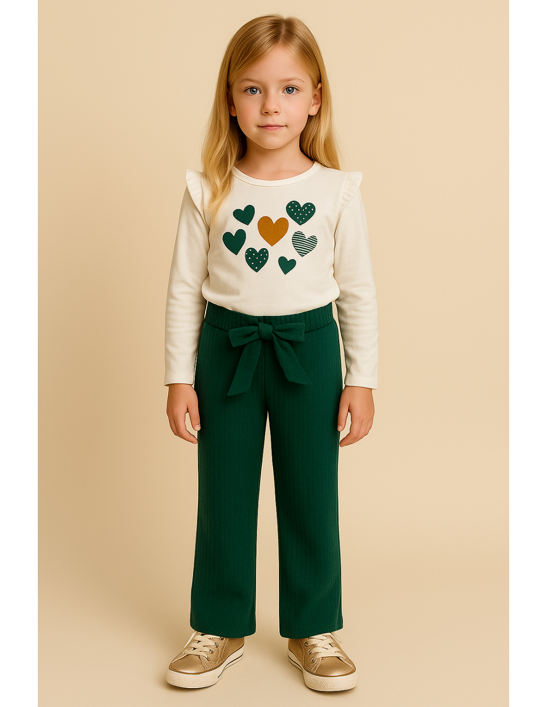 Conjunto Pantalon Campana Verde