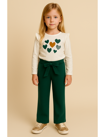Conjunto Pantalon Campana Verde