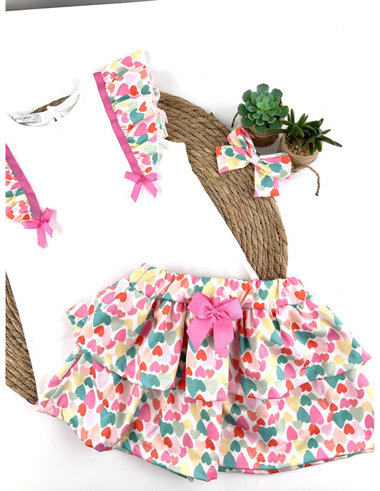 Conjunto Falda Mil Corazones