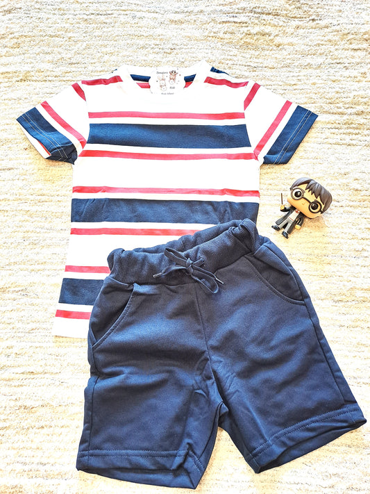 Conjunto Pantalón Rayas Niño