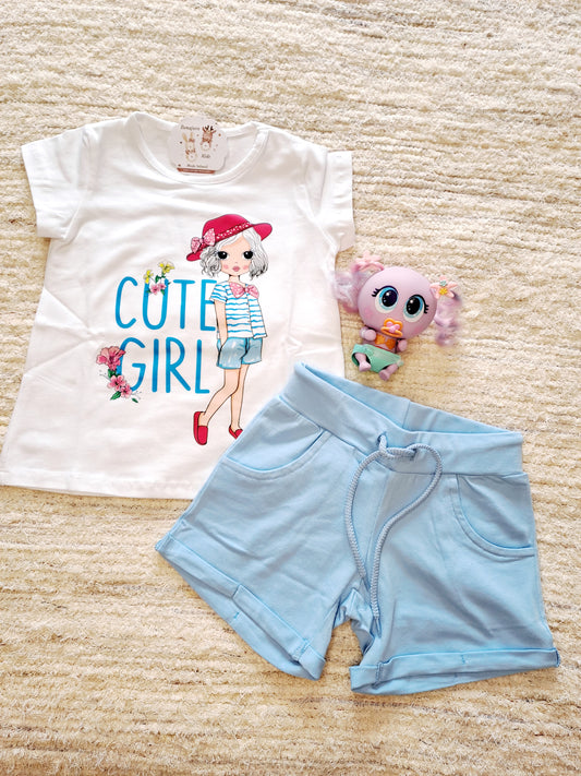 Conjunto Short Cute Girl