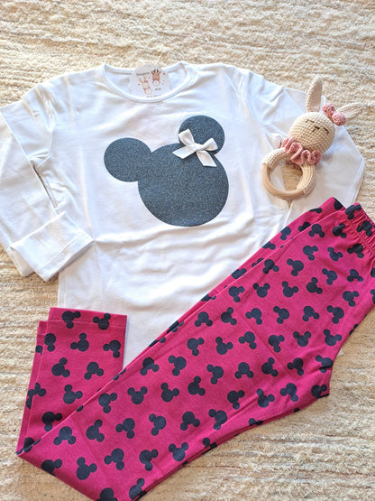 Legging Minnie Gris