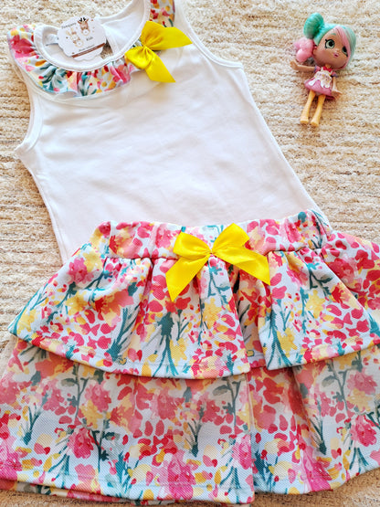 Conjunto Falda Tull Flores