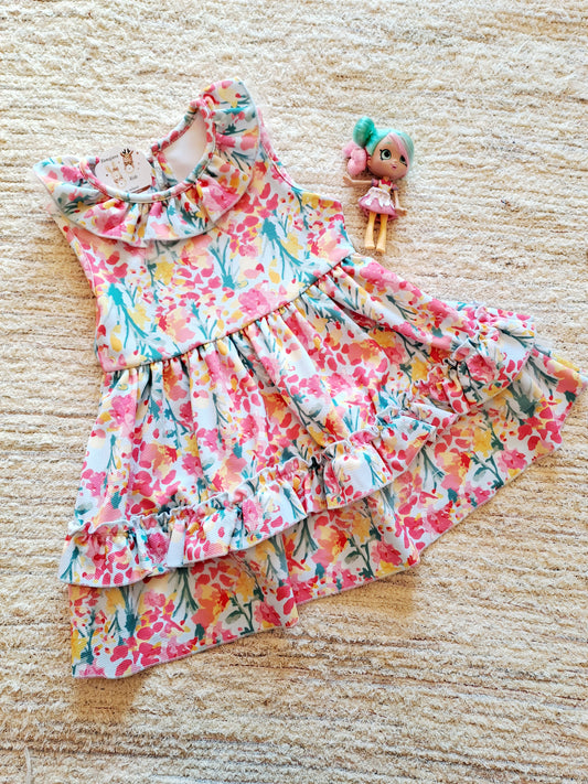 Vestido Tull Flores