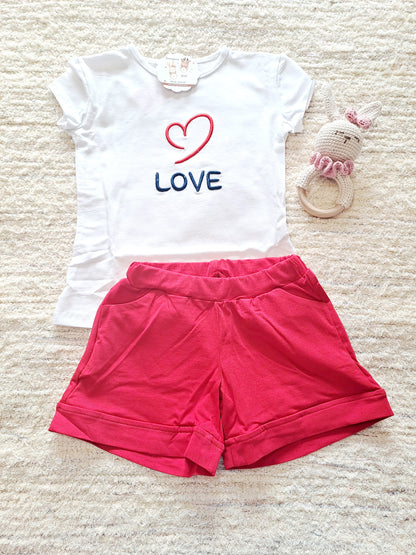 Short Love Rojo