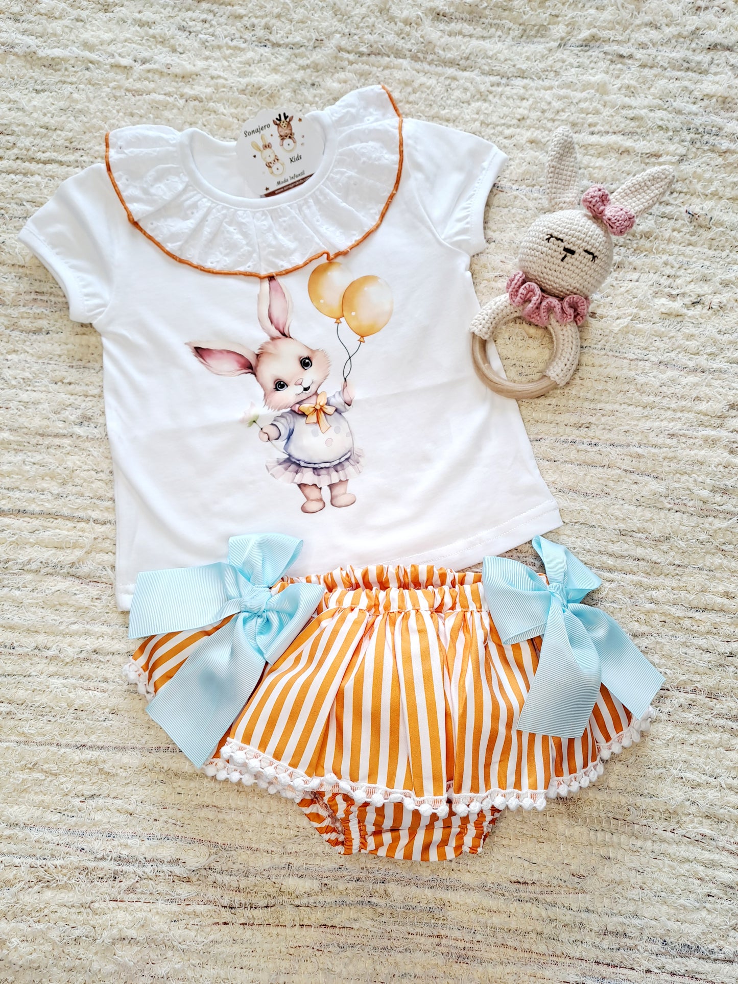 Conjunto Conejo Naranja