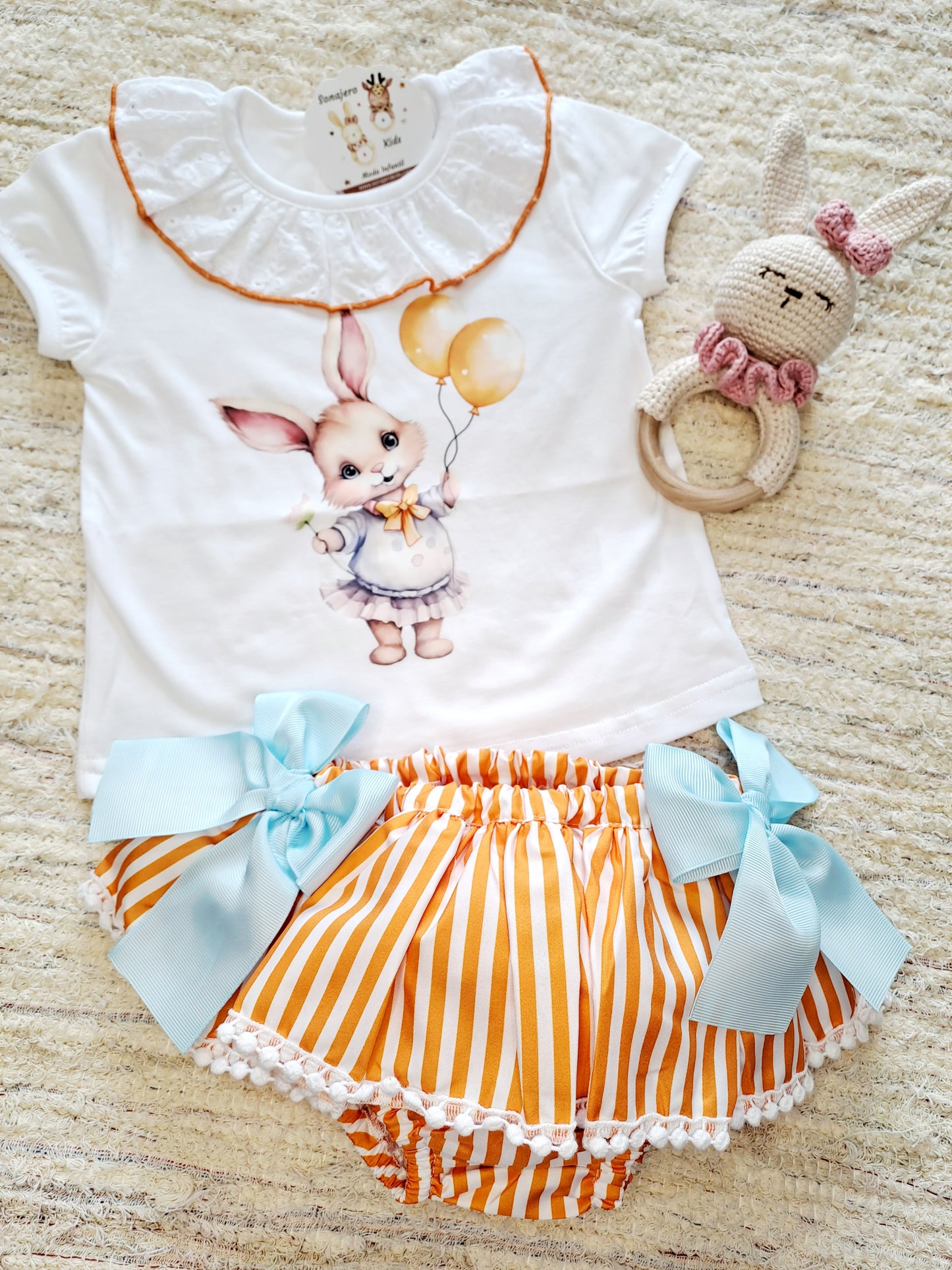 Conjunto Conejo Naranja