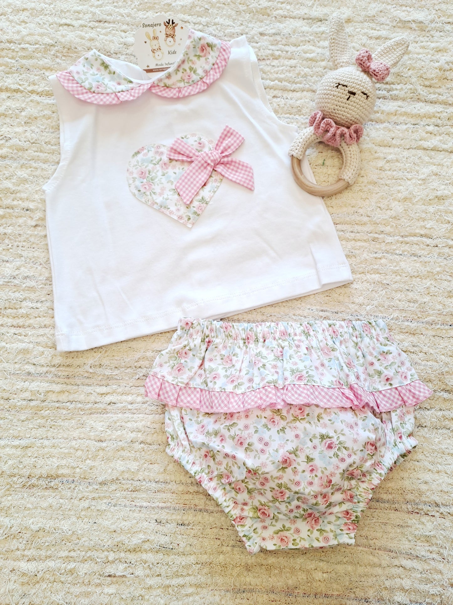 Conjunto Corazon Floral