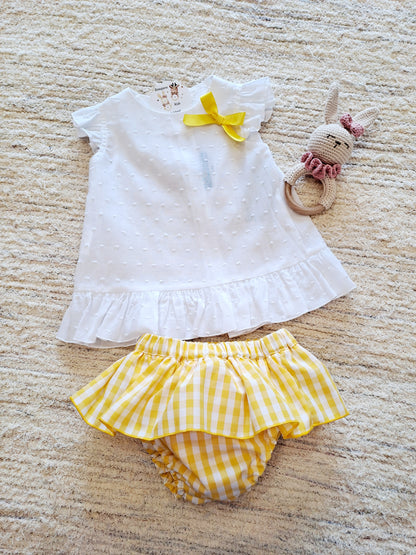 Conjunto Vichy Amarillo