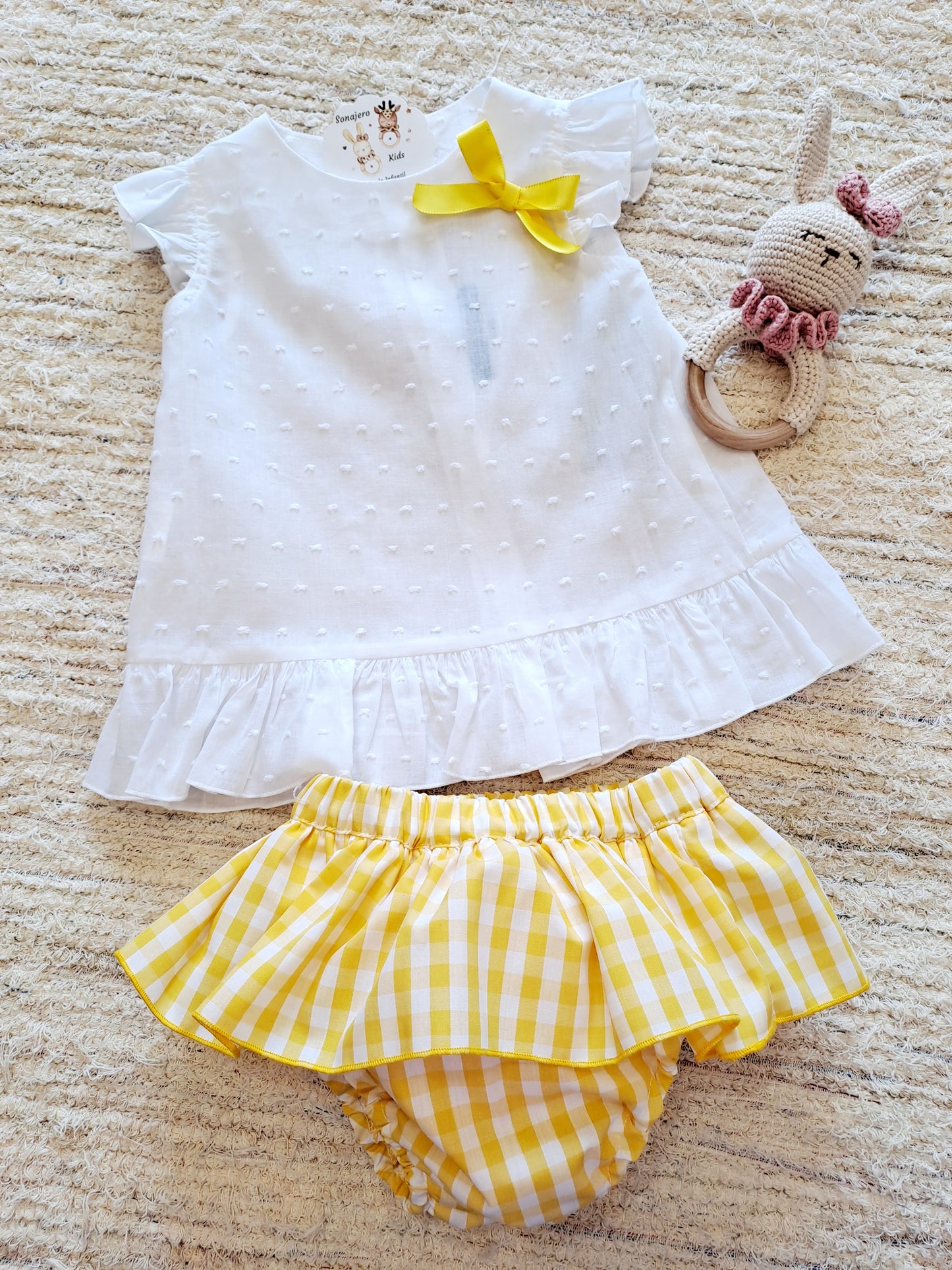 Conjunto Vichy Amarillo