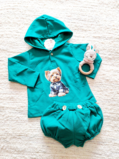 Conjunto Perrito Verde